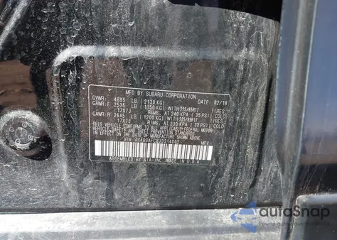 2018 Subaru Outback 2.5I Premium from USA, damaged, VIN 4S4BSAFC8J3314002